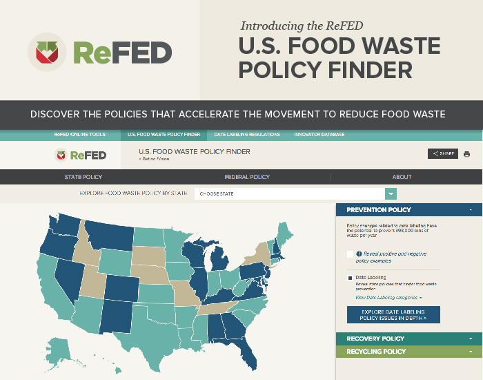 U.S. Food Waste Policy Finder